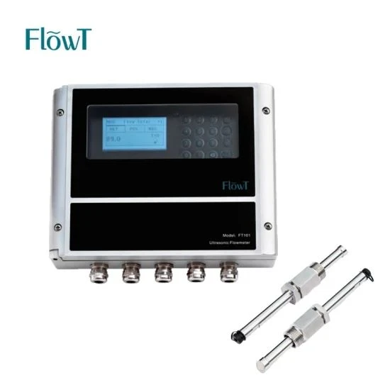 China Flowt Liquid Ultrasonic Flow Meter With 0.01mS -12mS Flow Range