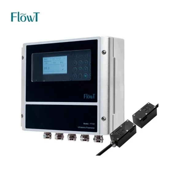 China Flowt Liquid Ultrasonic Flow Meter With 0.01mS -12mS Flow Range